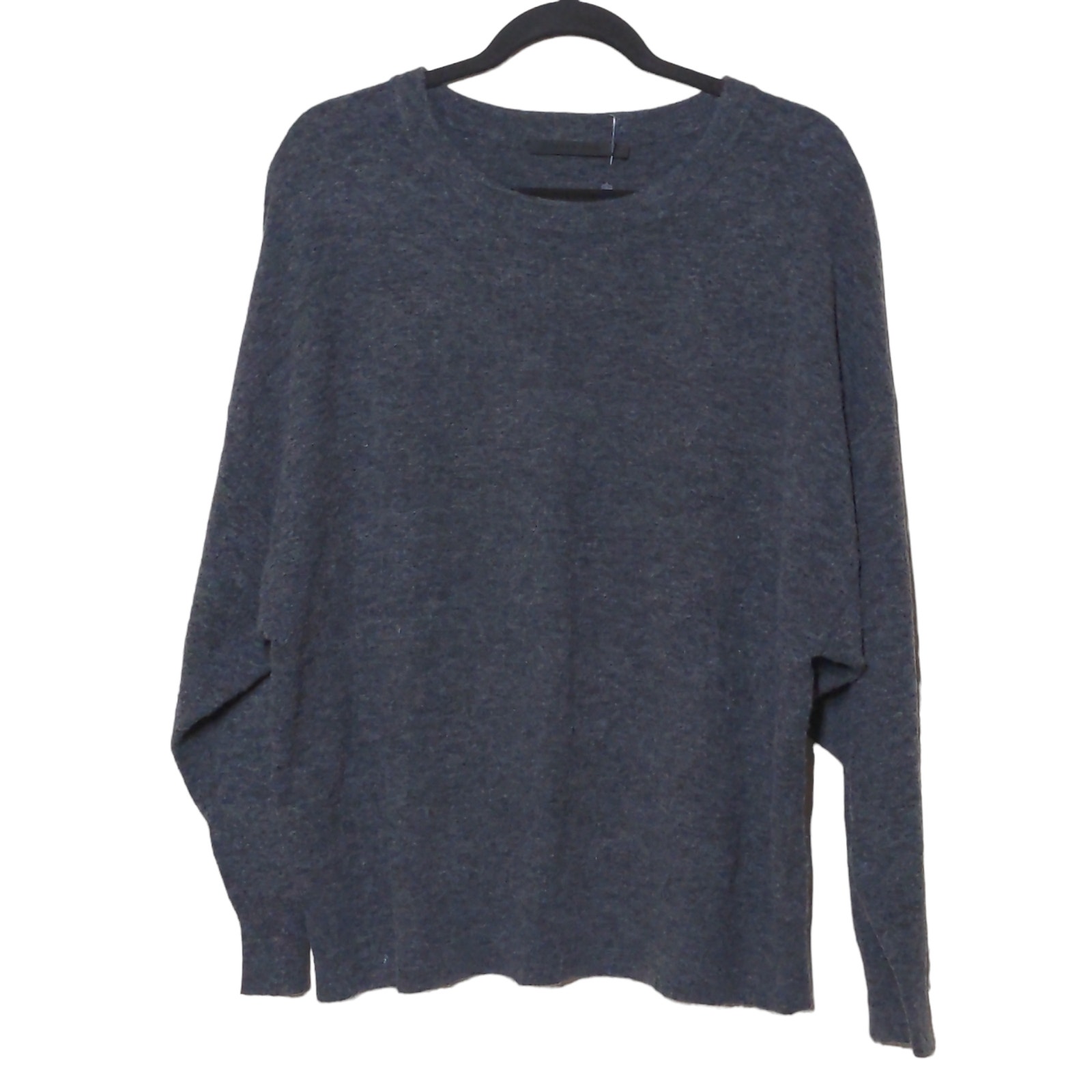 Jenni Kayne Charcoal Gray Marina Pullover Sweater Merino Wool Cashmere Blend - M